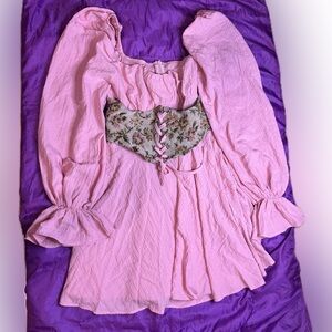Pink Short Corset Dress
